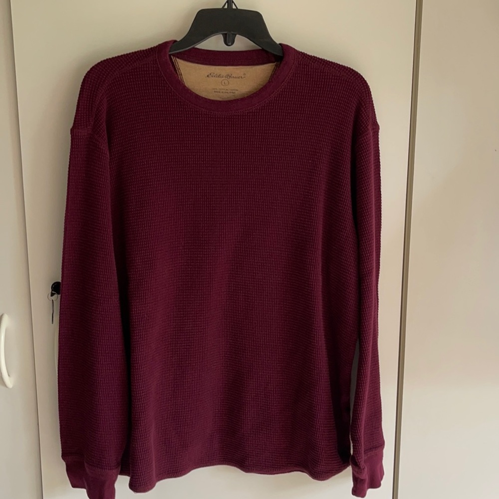 Men’s Eddie Bauer large thermal sweater